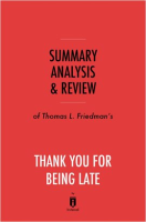 Summary__Analysis___Review_of_Thomas_L__Friedman_s_Thank_You_for_Being_Late